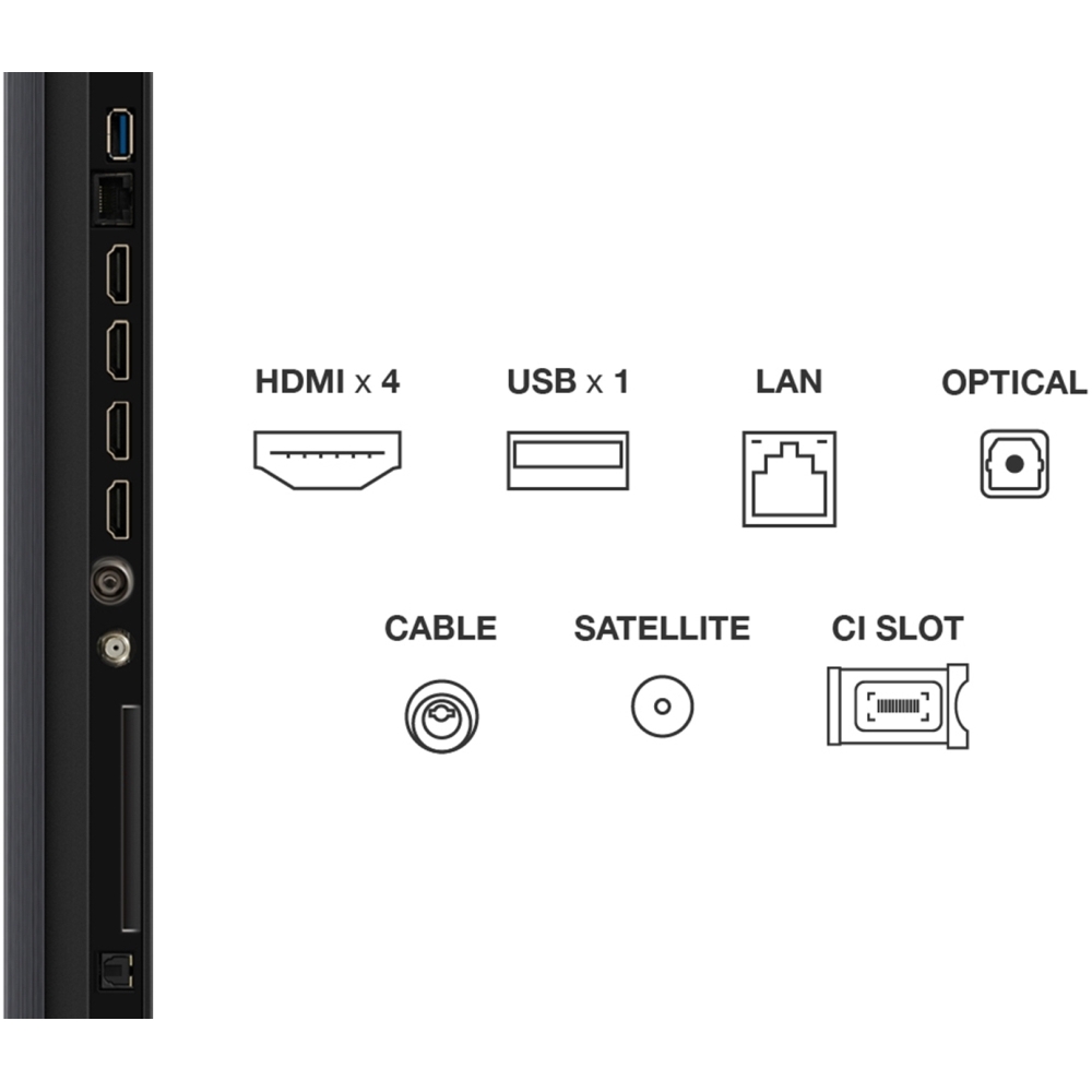 TCL 98Q6C-UK 98" Mini LED Smart Television, 4K Ultra HD, Black, E Rated