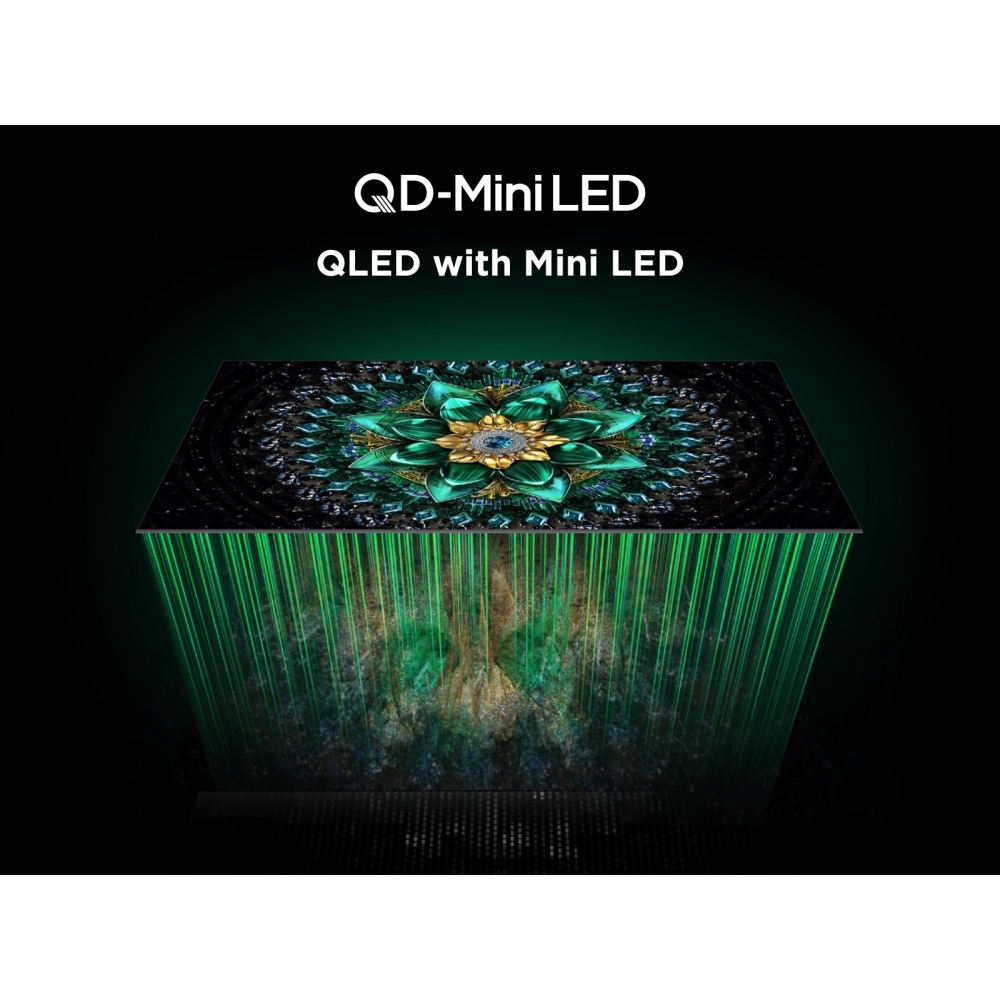 TCL 98Q6C-UK 98" Mini LED Smart Television, 4K Ultra HD, Black, E Rated