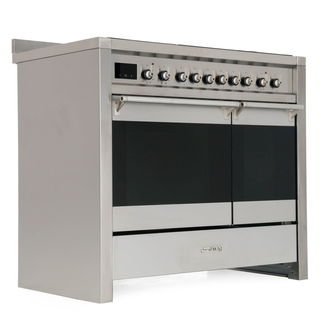 Smeg A281 Opera 100cm Dual Fuel Range Cooker, Stainless Steel, A Rated
