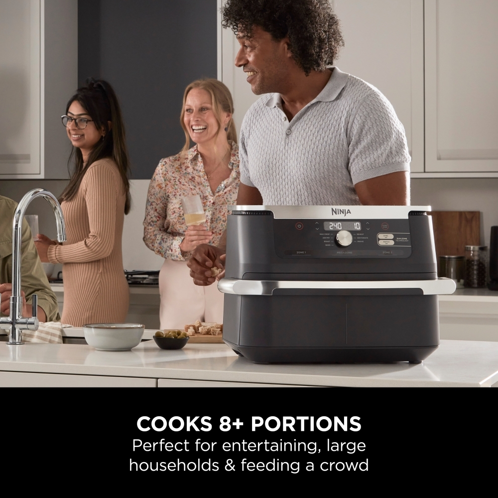 Ninja AF500UK Foodi FlexDrawer 10.4 litre Air Fryer, Black