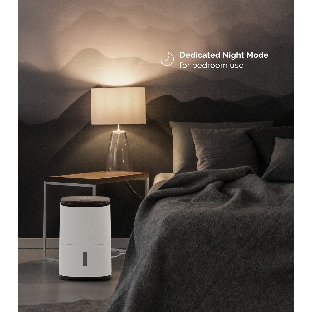 Meaco ARETEONE10L Dry Arete One 10l Dehumidifier & Air Purifier - White and Charcoal Black