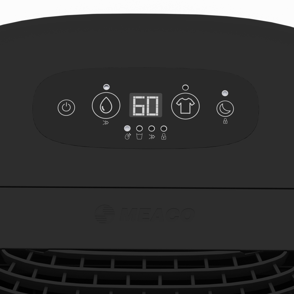 Meaco ARETEONE12L Dry Arete One 12l Dehumidifier & Air Purifier - White and Charcoal Black