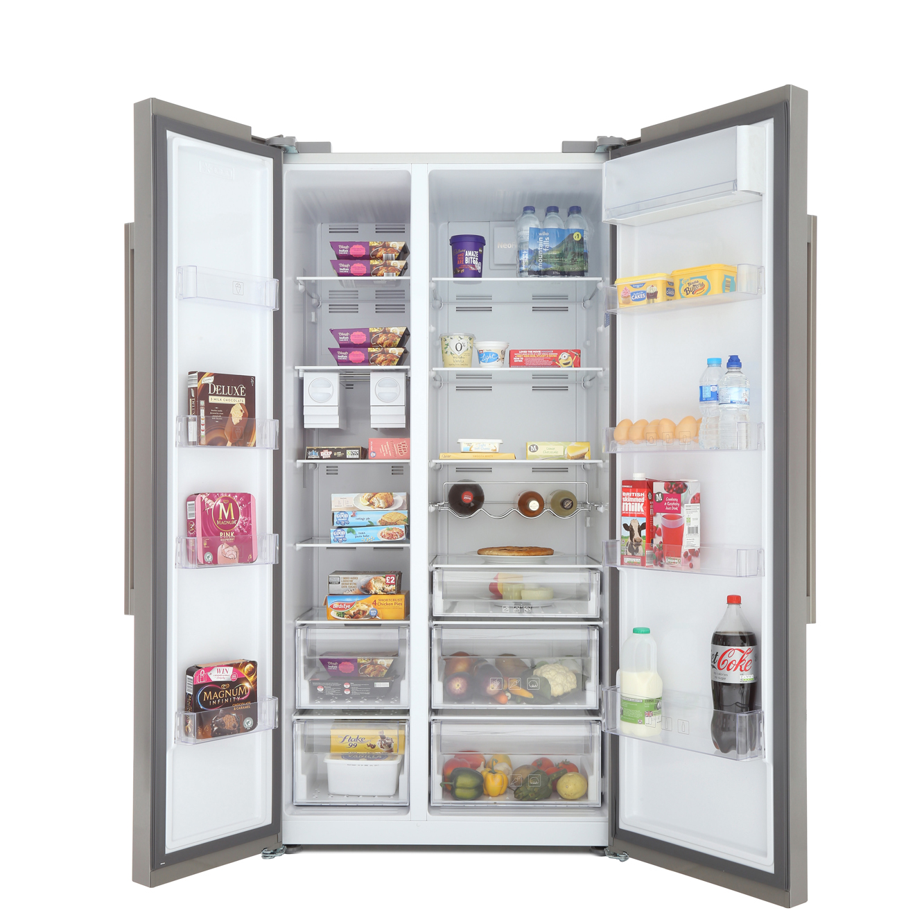 Buy Beko ASL141X American Fridge Freezer Stainless Steel Marks