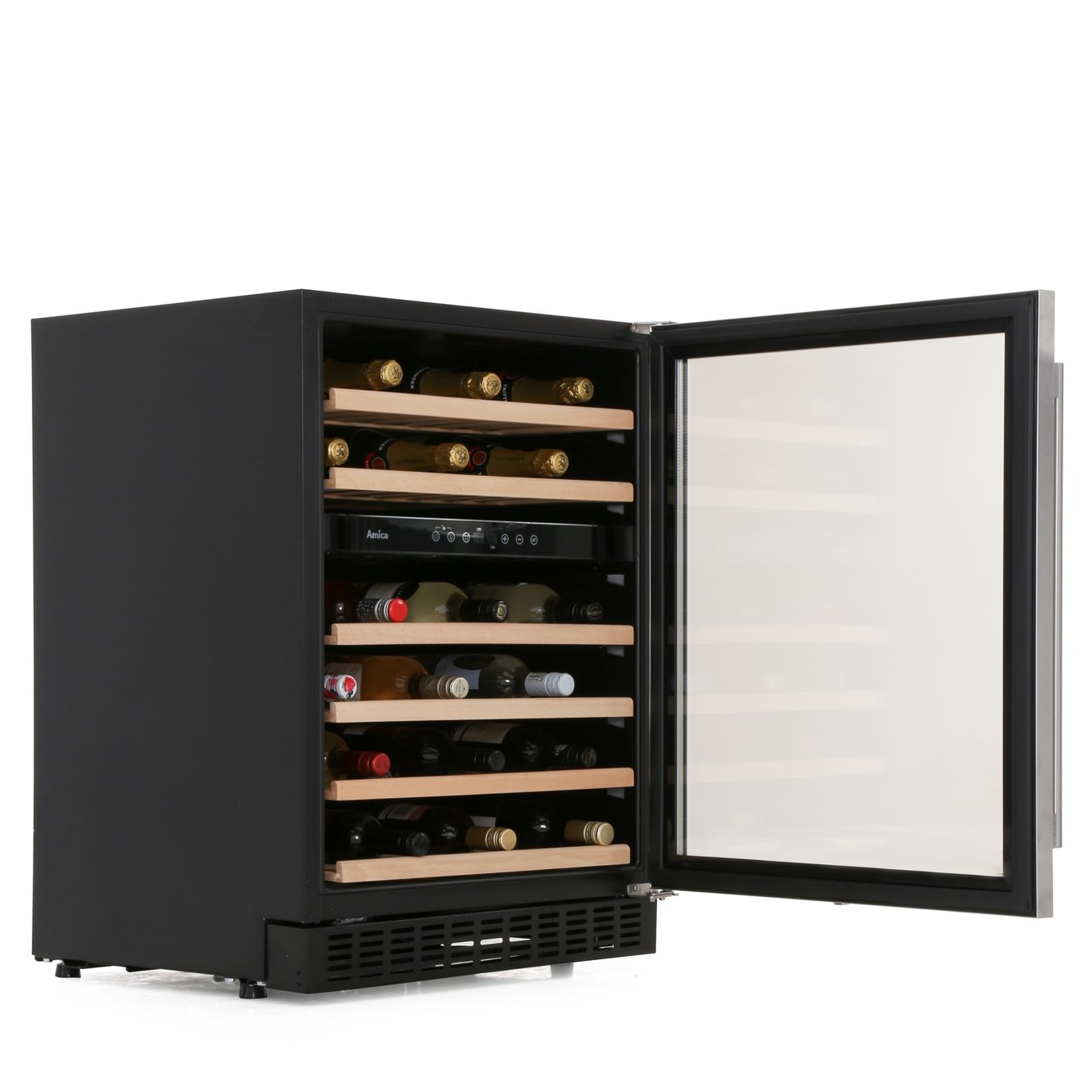 Amica AWC600SS Wine Cooler, Stainless Steel, G Rated Marks Electrical