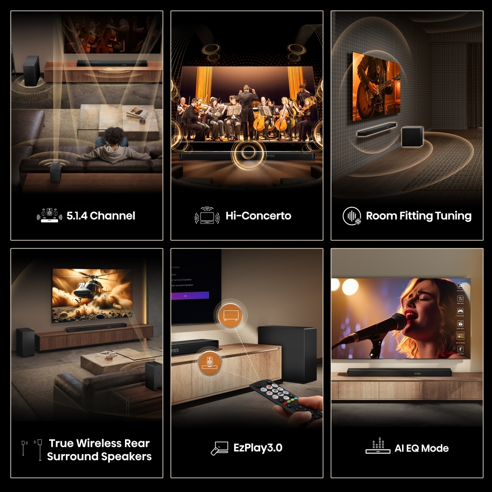 Hisense AX5140Q Sound Bar, Black