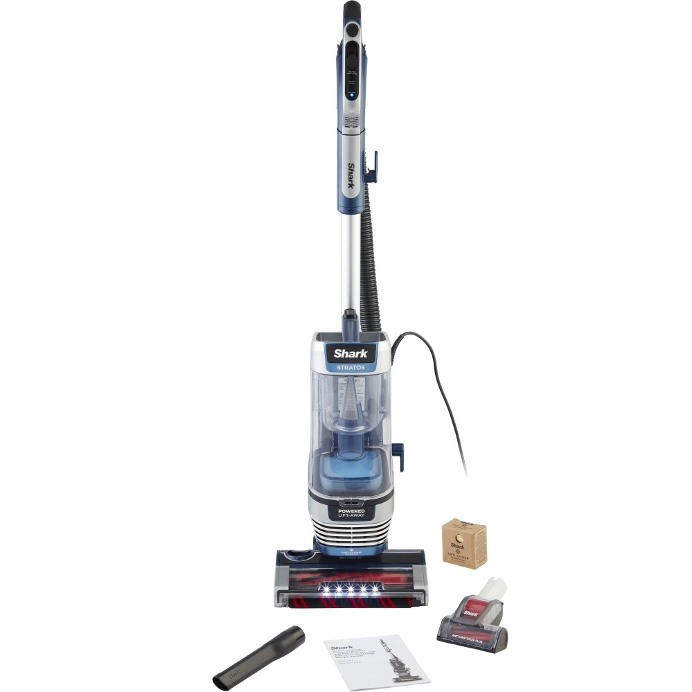 Shark AZ3000UKT Stratos Pet Pro Anti Hair Wrap Plus Anti-Odour XL Upright Vacuum Cleaner, Blue