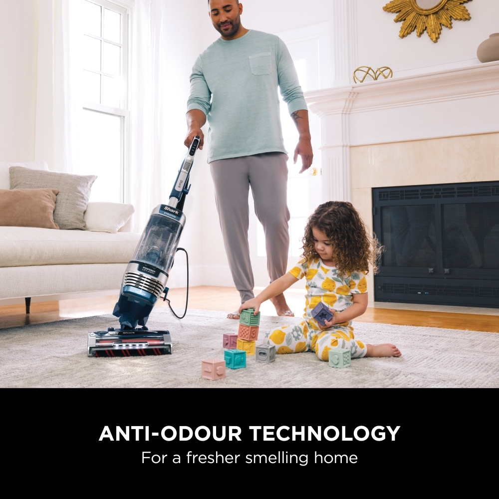 Shark AZ3000UKT Stratos Pet Pro Anti Hair Wrap Plus Anti-Odour XL Upright Vacuum Cleaner, Blue
