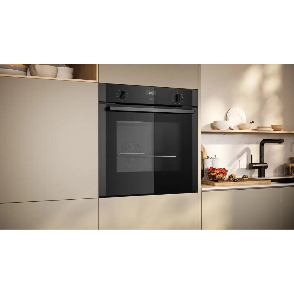 Neff B1ACE4AG3B N50 Built-In Electric Single Oven, Graphite Grey, A+ Rated