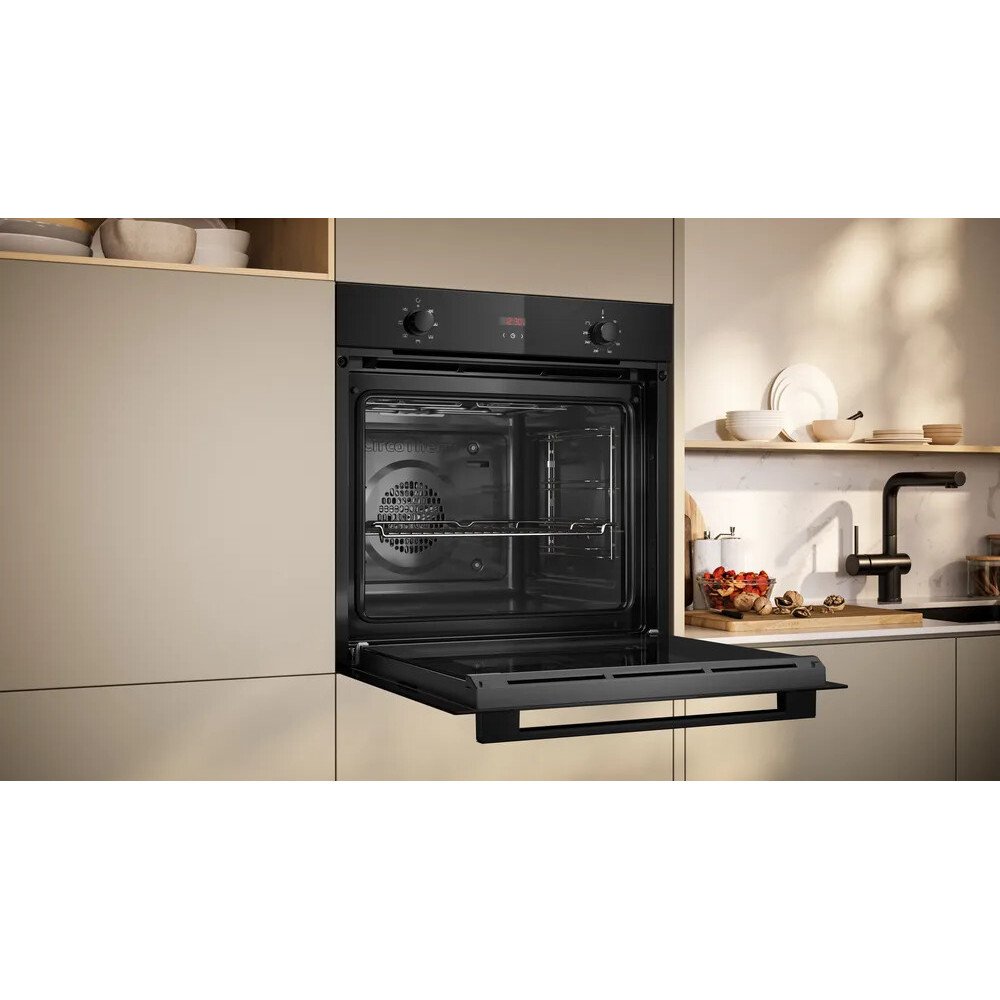 Neff B1DCC0AK3B N30 Built-In Electric Single Oven, Black, A+ Rated