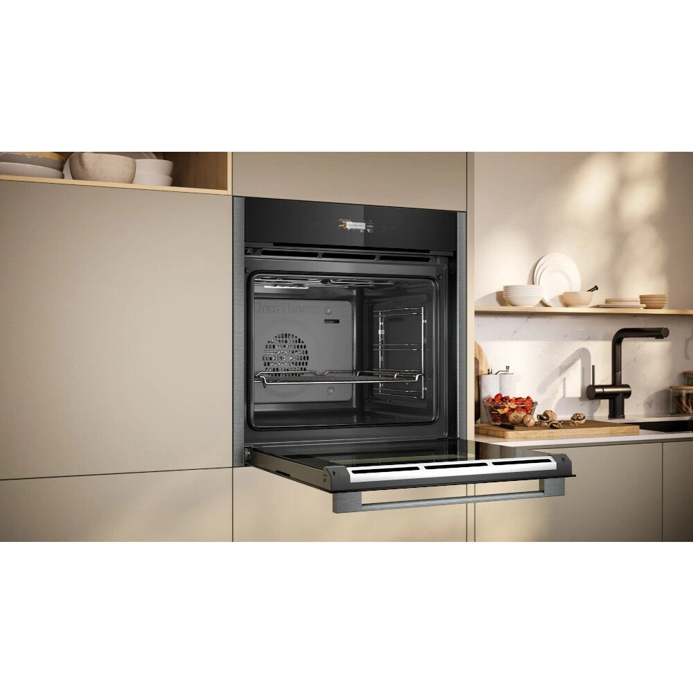 Neff B24CR31G0B N70 Built-In Electric Single Oven, Graphite Grey, A+ Rated