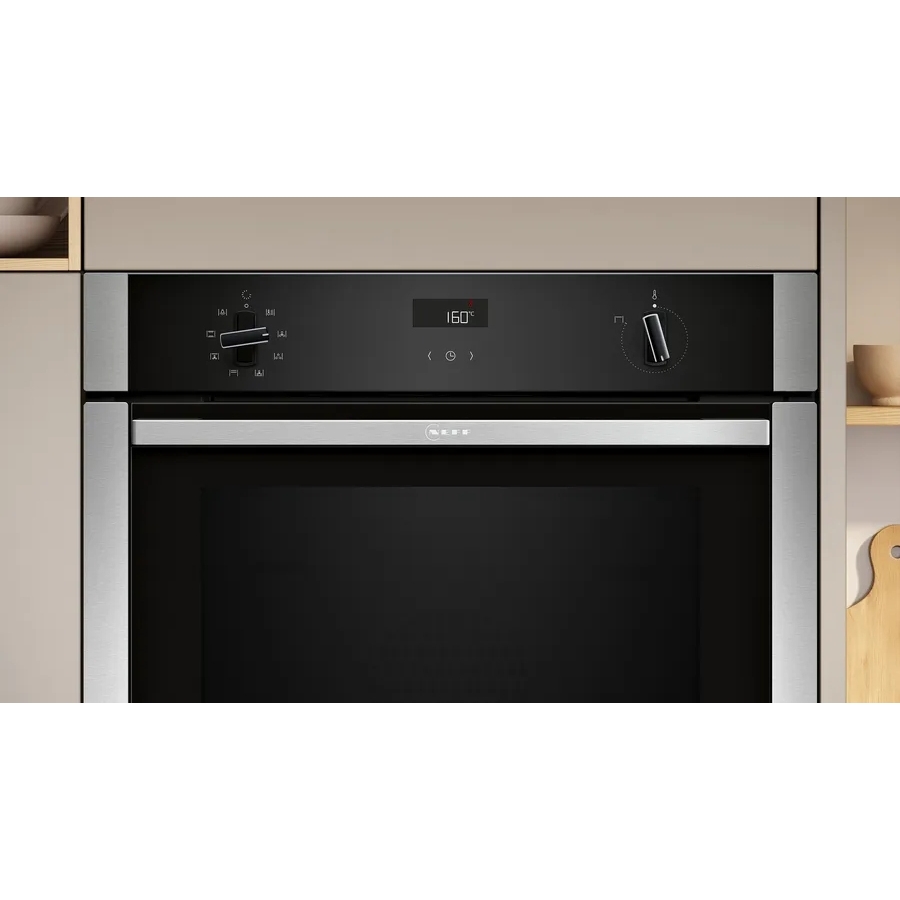 Neff B4ACF1AN3B N50 Built-In Electric Single Oven, Stainless Steel, A+ Rated