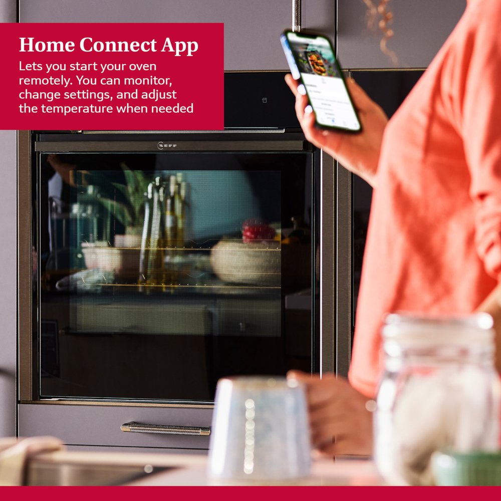 Neff N70 Slide and Hide B54CR71N0B Built-In Electric Single Oven with Pyrolytic Cleaning, Stainless Steel, A+ Rated