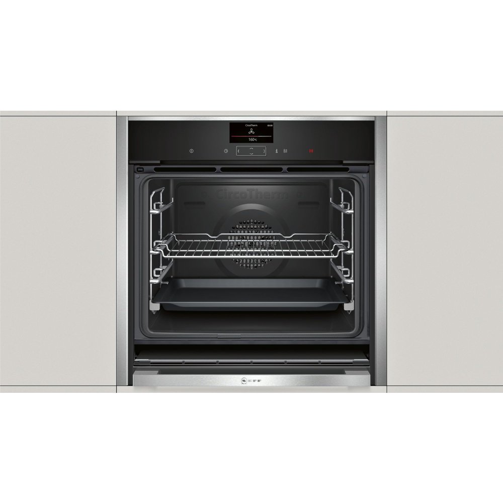 Buy Neff N90 B57CS24H0B Single Built In Electric Oven Stainless Steel