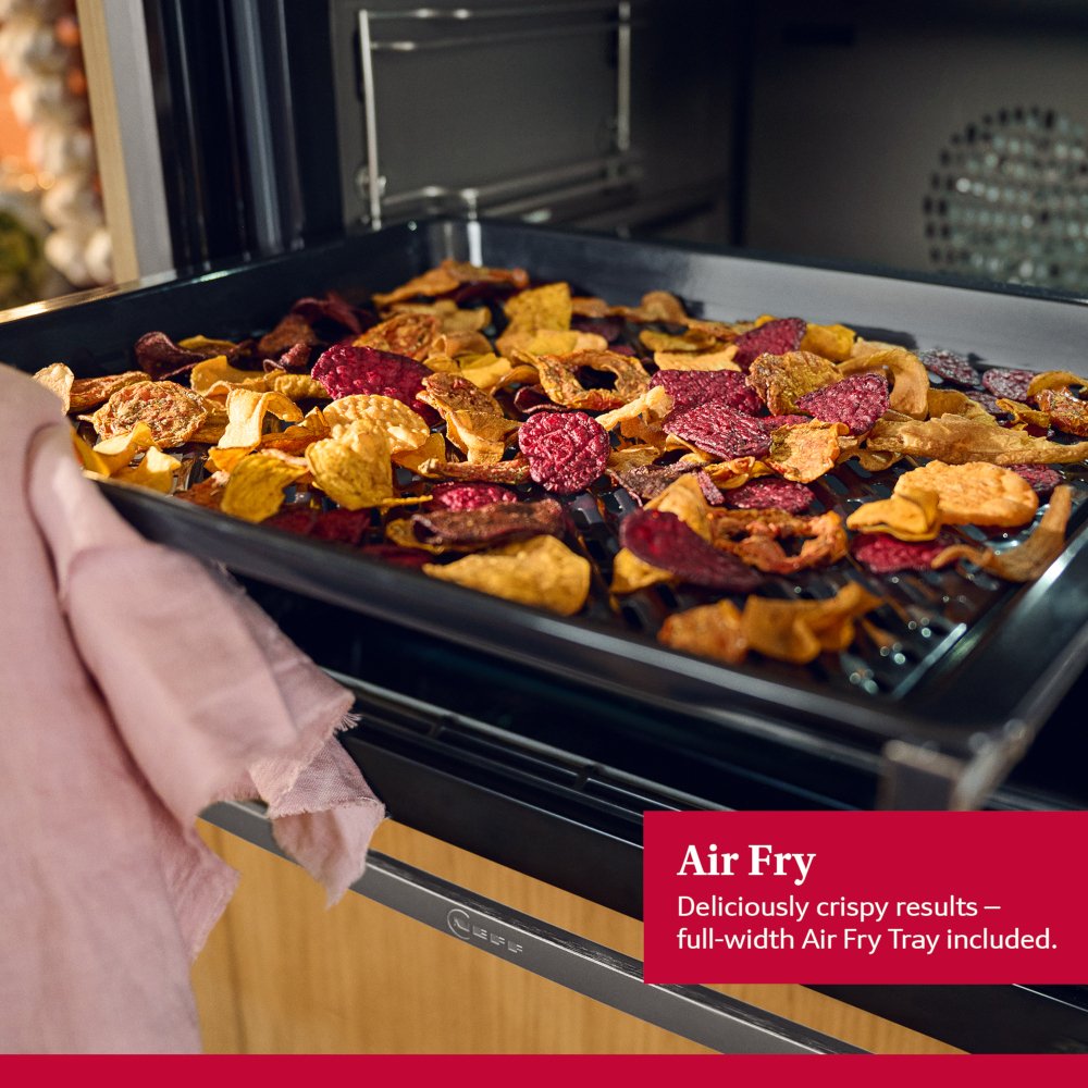 Neff N90 Slide and Hide B64CS71G0B Built-In Electric Single Oven, Graphite Grey with Pyrolytic Cleaning, A+ Rated