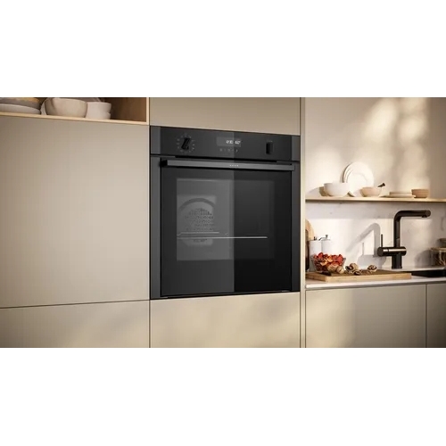 Neff B6ACH7AG7B N50 Built-In Electric Single Oven, Graphite Grey with Pyrolytic Cleaning, A+ Rated