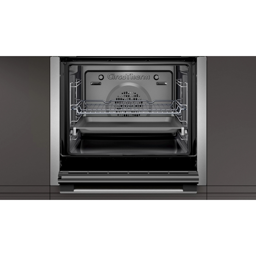 Neff B6ACH7HH0B N50 Slide and Hide BuiltIn Electric Single Oven, Stainless Steel, A Rated