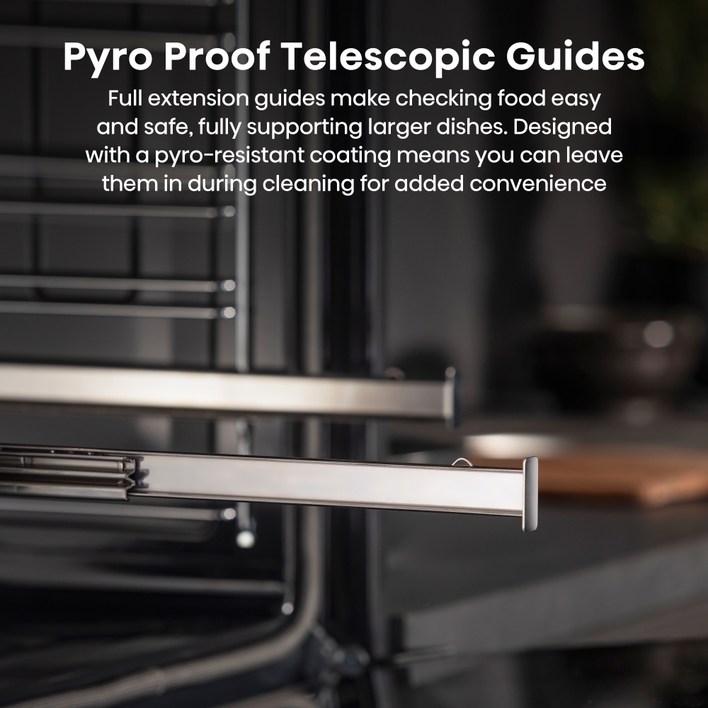 Hisense BAS6PH8BUKWF Built-In Electric Single Oven with Pyrolytic Cleaning, Black, A+ Rated