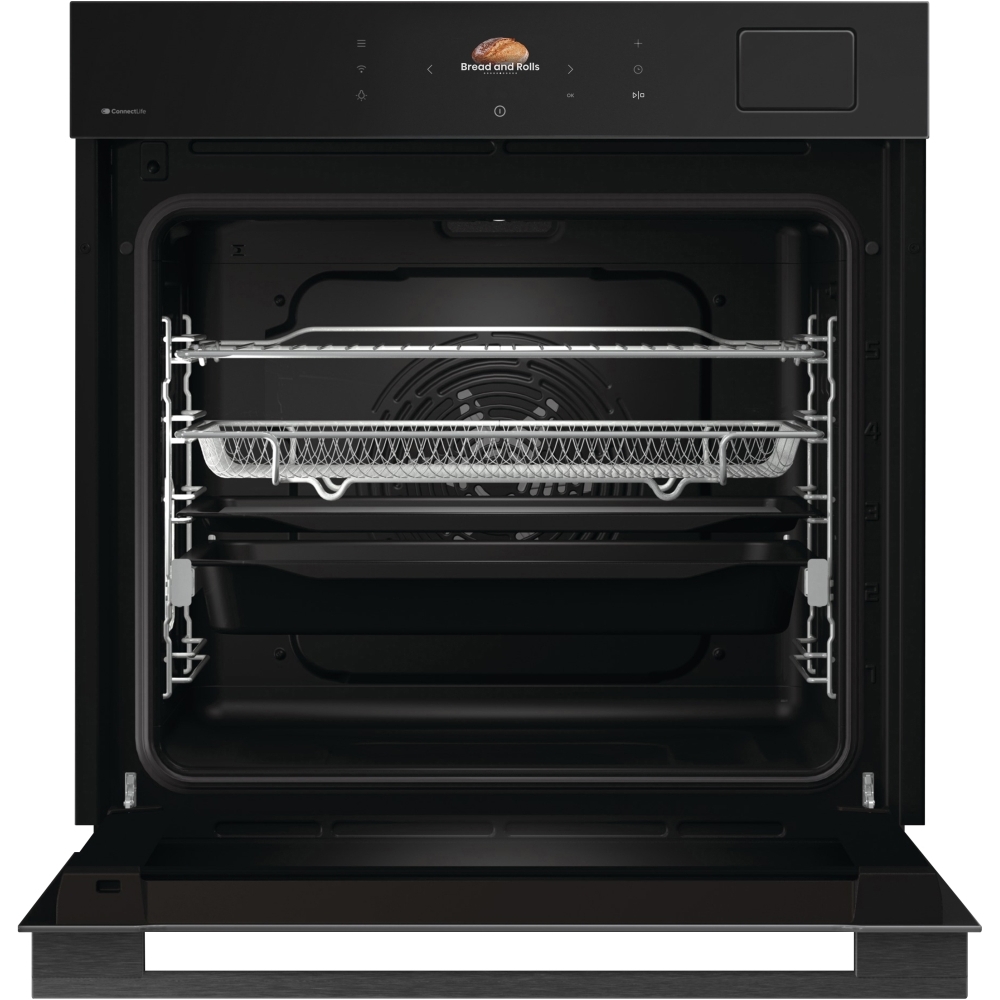 Hisense BAS6PH8BUKWF Built-In Electric Single Oven with Pyrolytic Cleaning, Black, A+ Rated