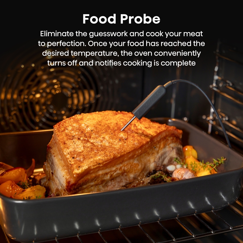 Hisense BAS6PH8BUKWF Built-In Electric Single Oven with Pyrolytic Cleaning, Black, A+ Rated