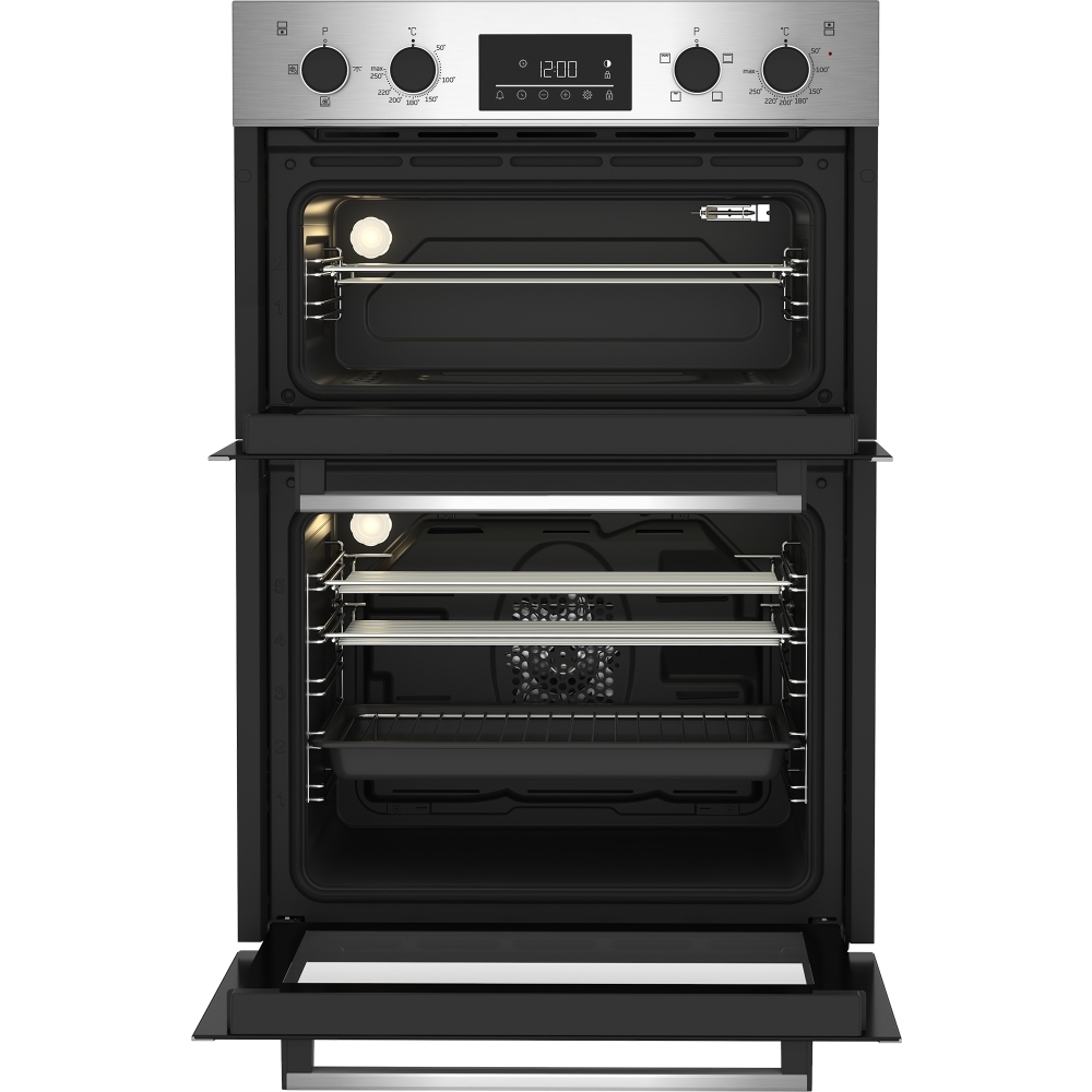 Beko BBDF26300X Built-In Electric Double Oven, Stainless Steel, A Rated