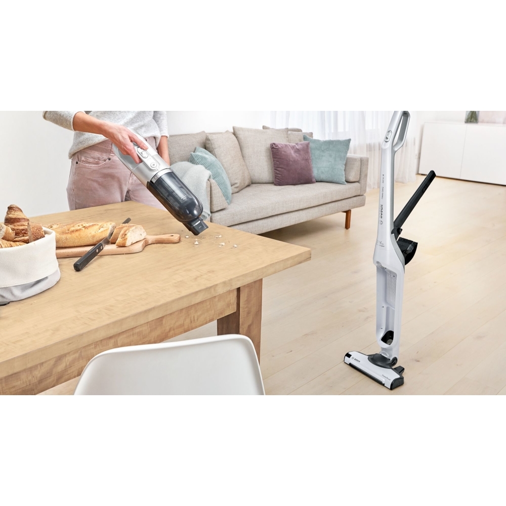 Bosch BBH3280GB Series 4 Flexxo Gen 2 Rechargeable Vacuum Cleaner, Silver