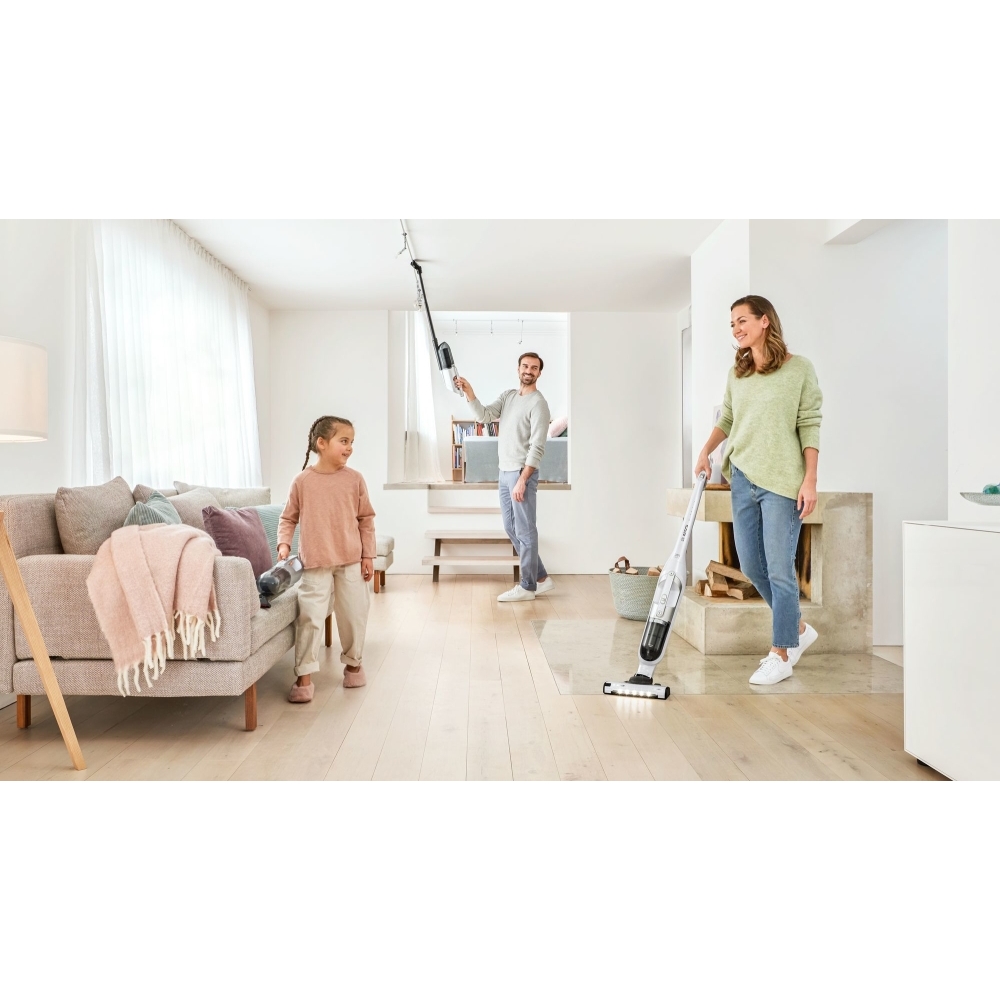 Bosch BBH3280GB Series 4 Flexxo Gen 2 Rechargeable Vacuum Cleaner, Silver