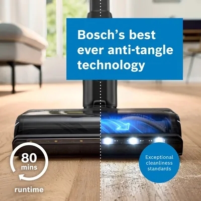 Bosch BBS1041GGB Unlimited New Serie 10 Cordless Vacuum Cleaner, Black