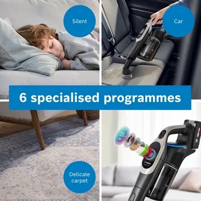 Bosch BBS1041GGB Unlimited New Serie 10 Cordless Vacuum Cleaner, Black