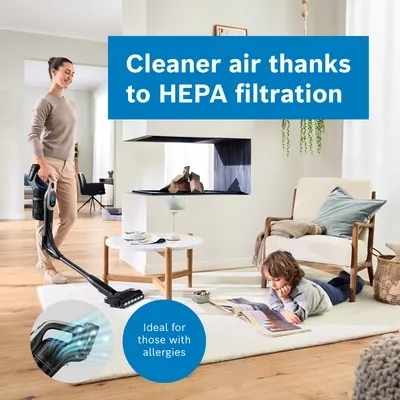 Bosch BBS1041GGB Unlimited New Serie 10 Cordless Vacuum Cleaner, Black