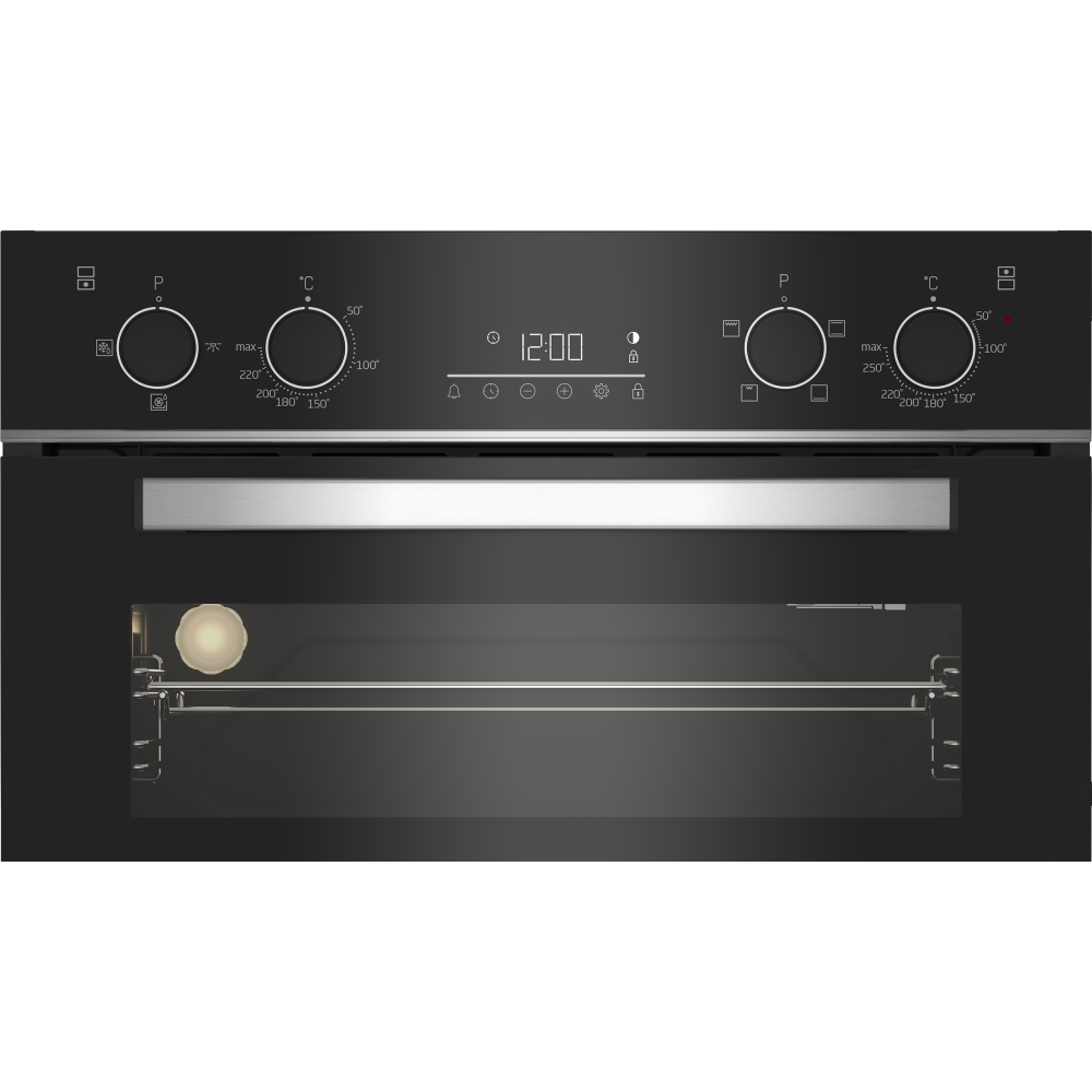 Beko BBXDF25300X Built-In Electric Double Oven, Stainless Steel, A Rated