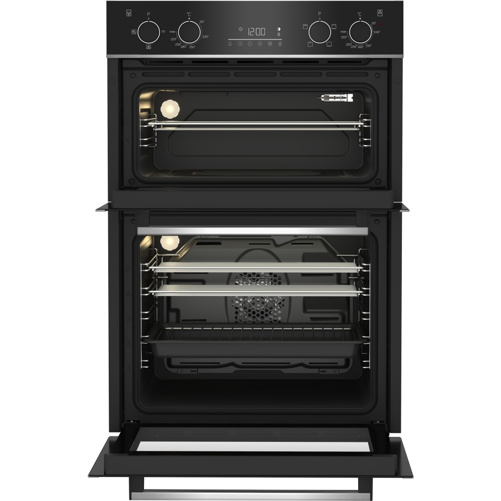 Beko BBXDF25300X Built-In Electric Double Oven, Stainless Steel, A Rated