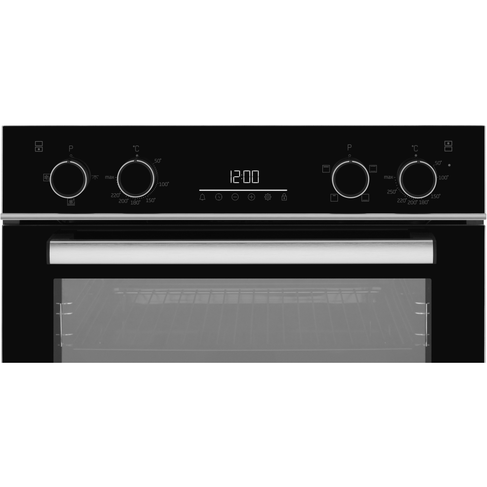 Beko BBXDF25300X Built-In Electric Double Oven, Stainless Steel, A Rated