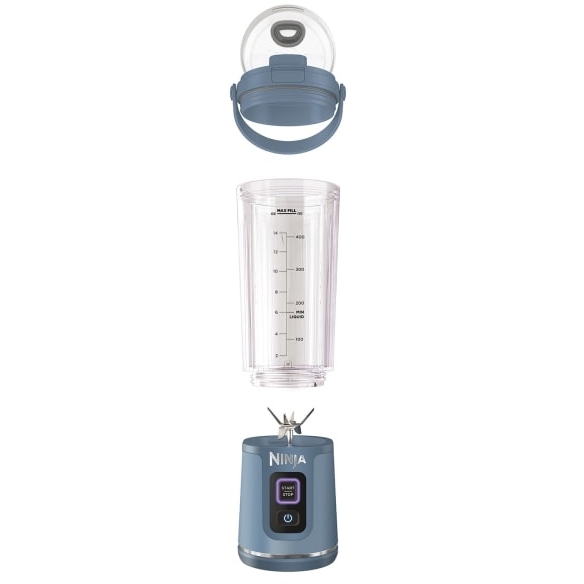 Ninja BC151UKNV Blast Cordless Portable Blender, Denim Blue, Black