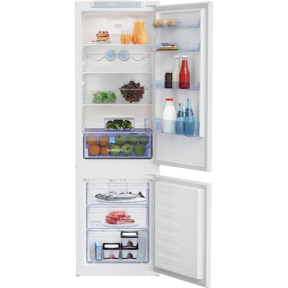 Beko BCFD4V73 Frost Free Integrated Fridge Freezer, Sliding Hinge, 70/30, E Rated