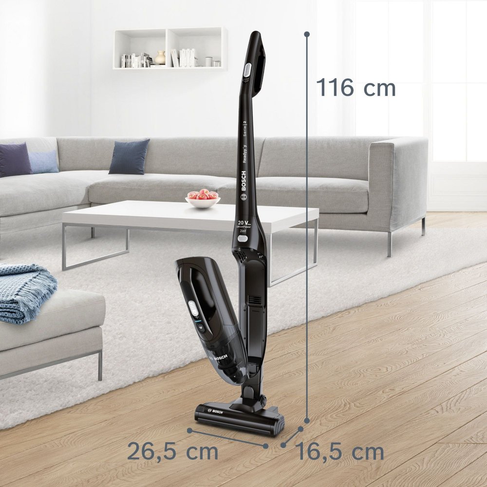 Bosch BCHF220GB Series 2 Readyy'y Cordless Vacuum Cleaner, Black