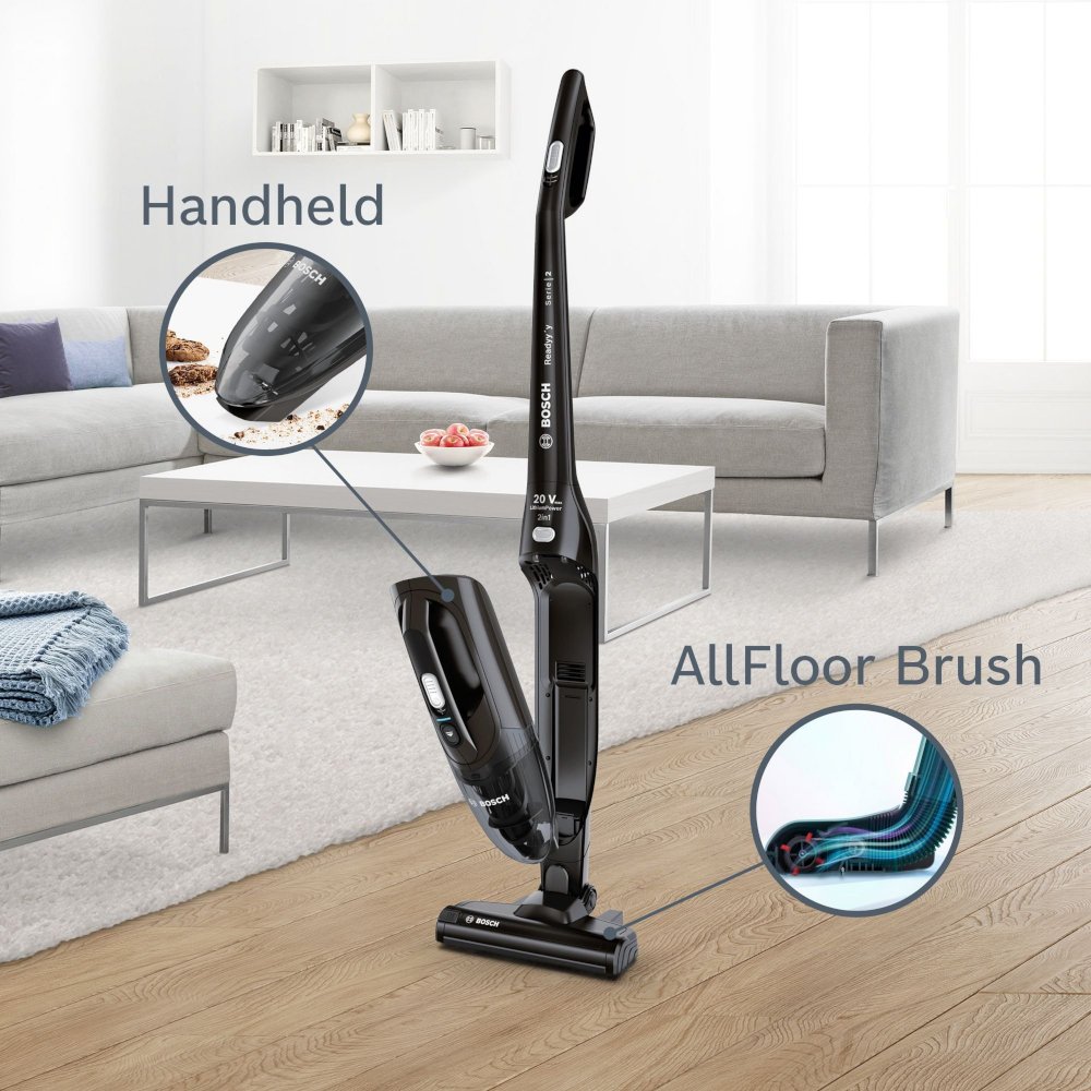 Bosch BCHF220GB Series 2 Readyy'y Cordless Vacuum Cleaner, Black