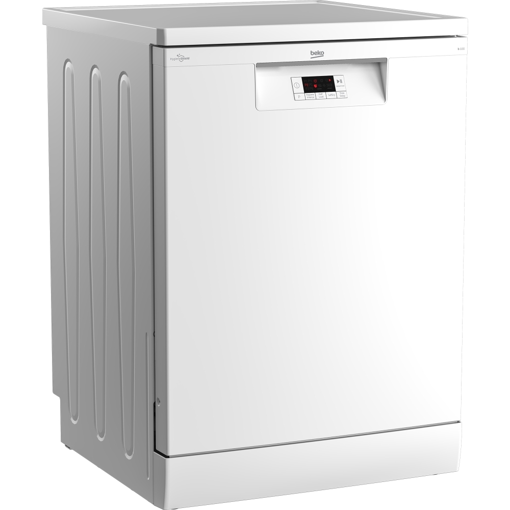 Beko BDFN15430W Dishwasher, 14 Place Settings, White, D Rated