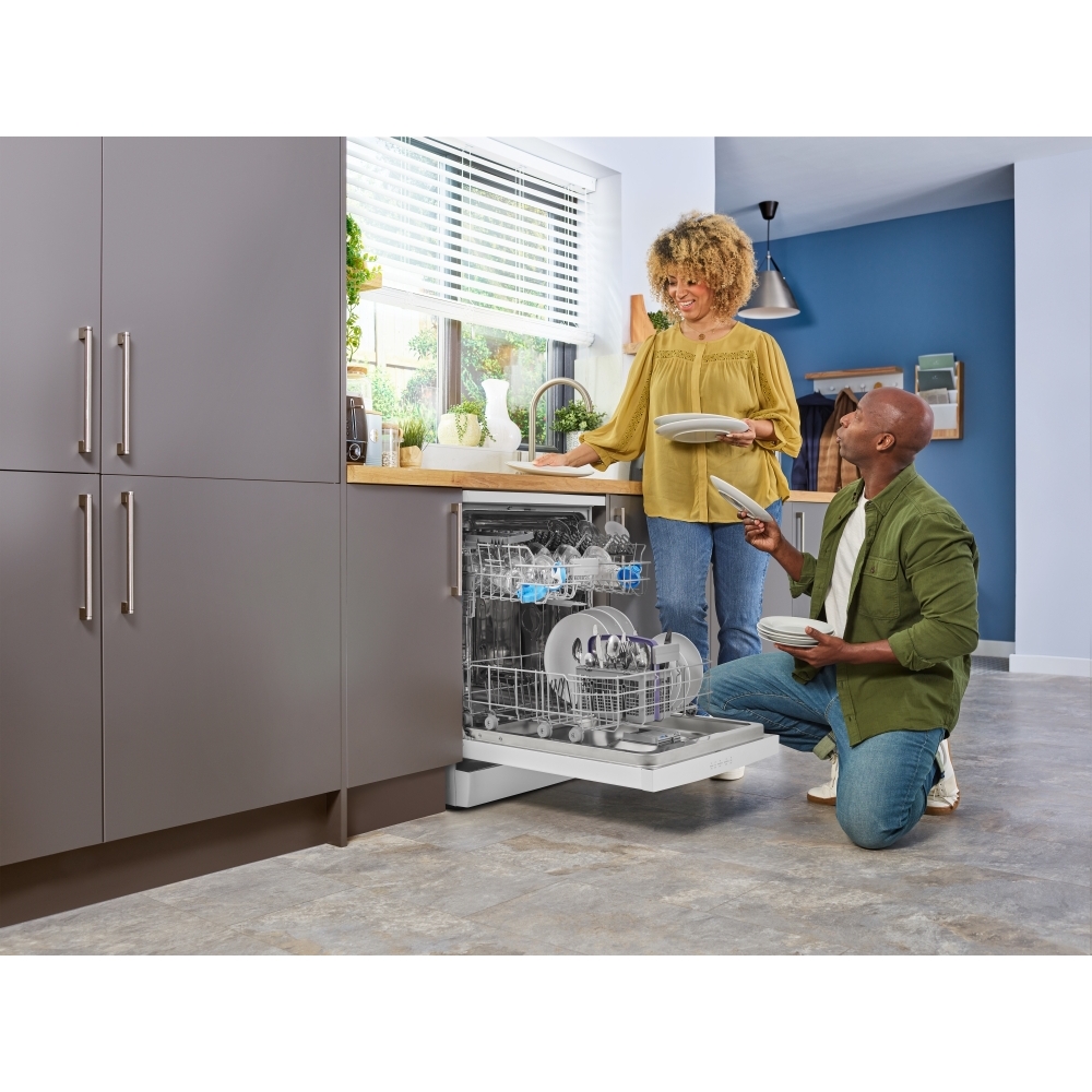 Beko BDFN15430W Dishwasher, 14 Place Settings, White, D Rated