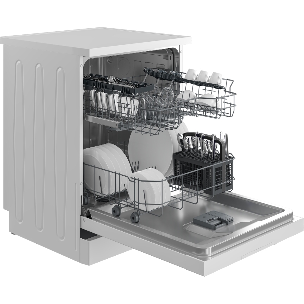 Beko BDFN26432W Dishwasher, 14 Place Settings, White, D Rated