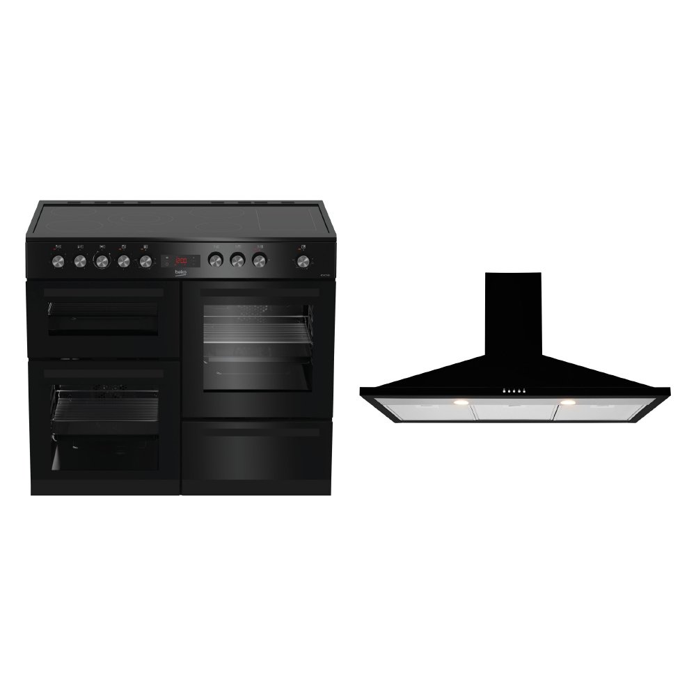 Beko Ceramic Range Cooker & Hood Pack