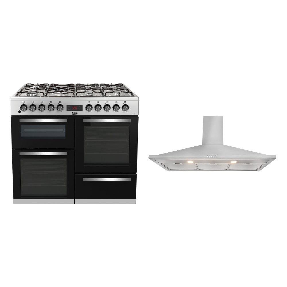 Beko Dual Fuel Range Cooker & Hood Pack