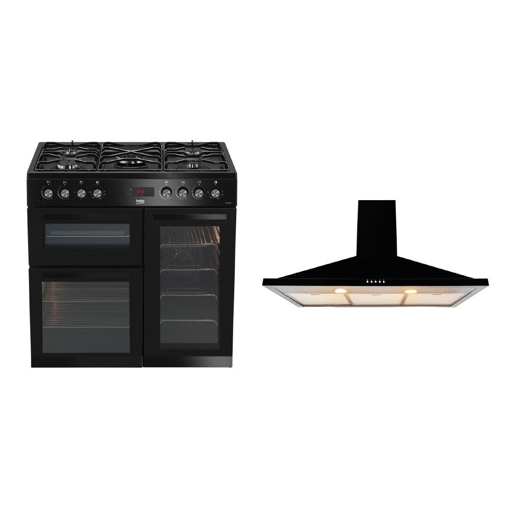 Beko Dual Fuel Range Cooker & Hood Pack