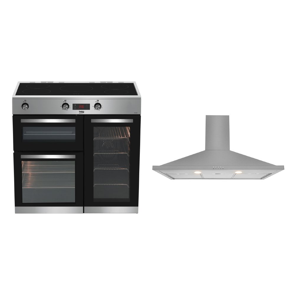 Beko Induction Range Cooker & Hood Pack