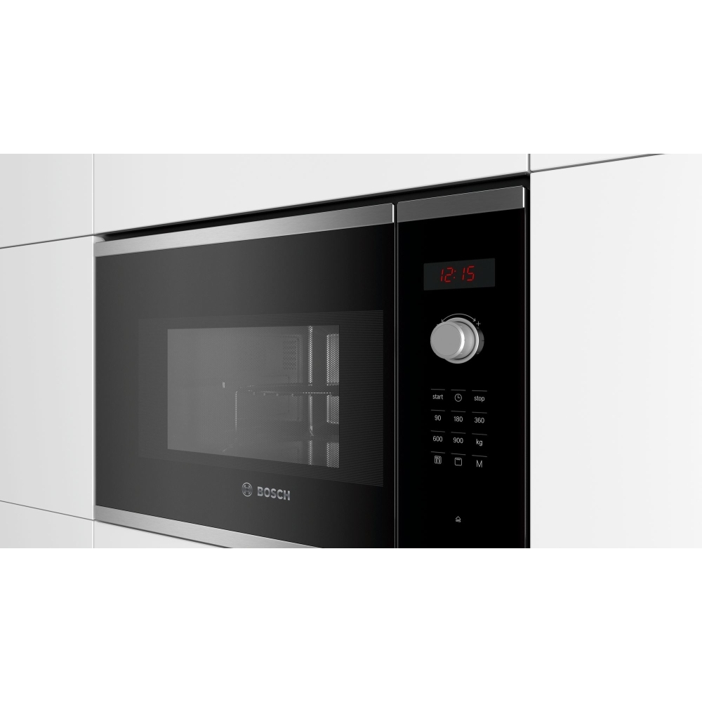 Bosch BEL553MS0B Series 4 BuiltIn Microwave with Grill, Stainless