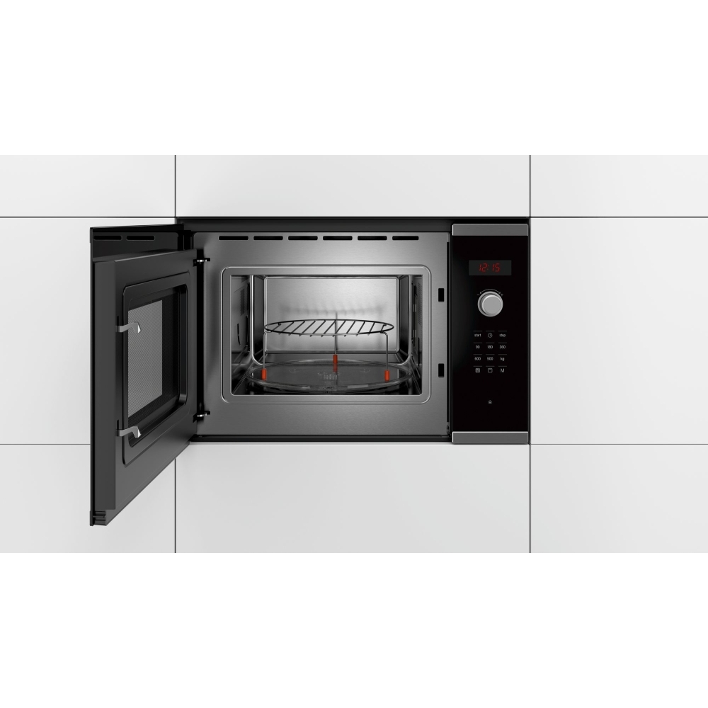 Bosch BEL553MS0B Series 4 BuiltIn Microwave with Grill, Stainless