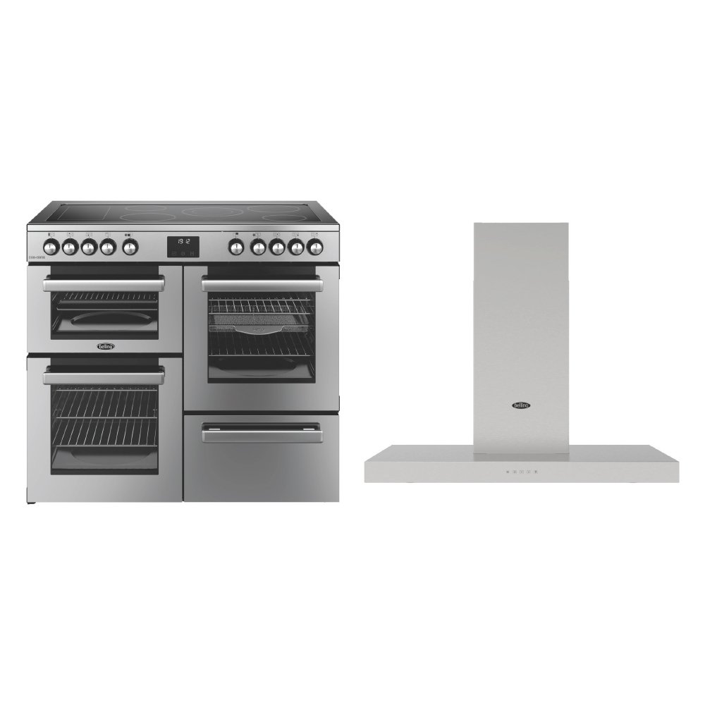Belling Cookcentre Ceramic Range Cooker & Hood Pack
