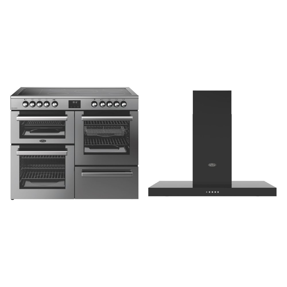 Belling Cookcentre Ceramic Range Cooker & Hood Pack