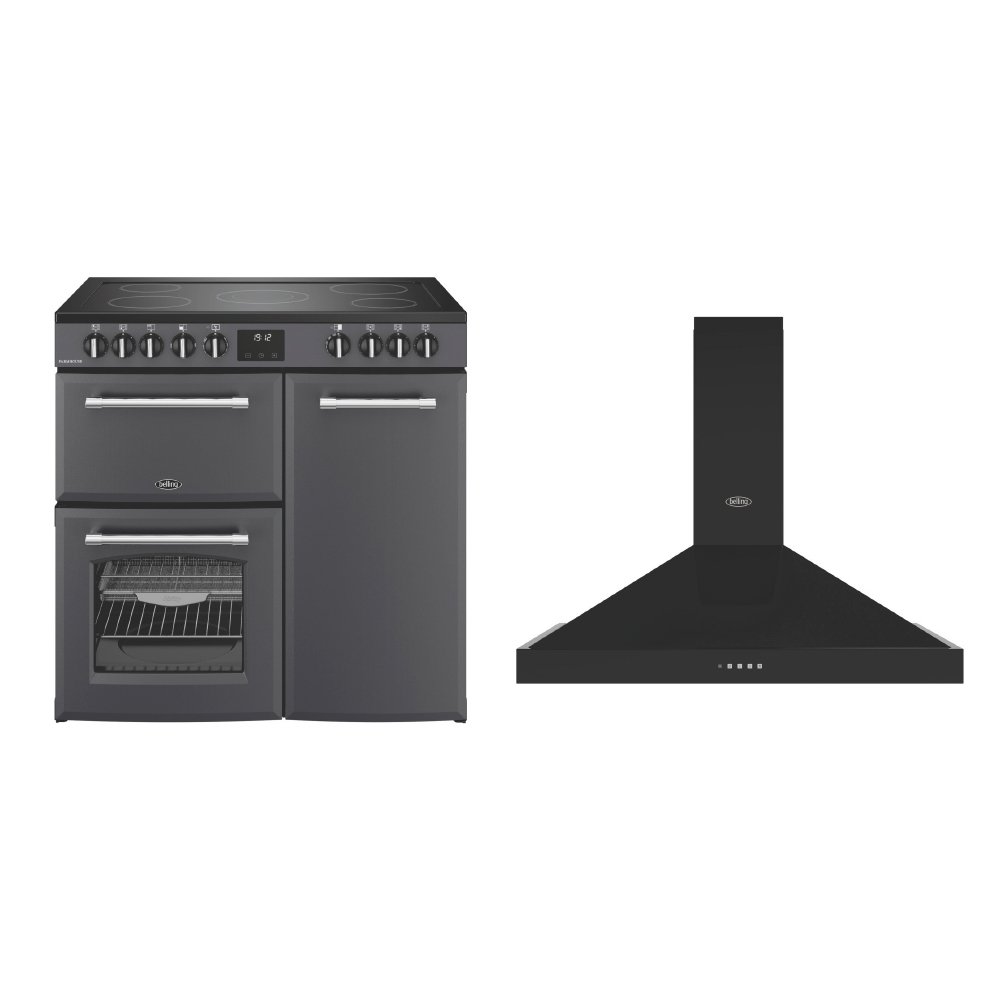 Belling Farmhouse Ceramic Range Cooker & Hood Pack