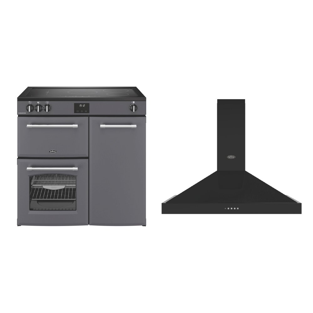 Belling Farmhouse Induction Range Cooker & Hood Pack