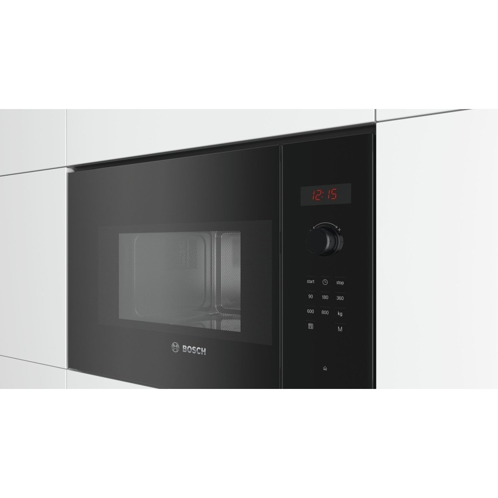 Bosch BFL523MB0B Series 4 BuiltIn Microwave, Black Marks Electrical